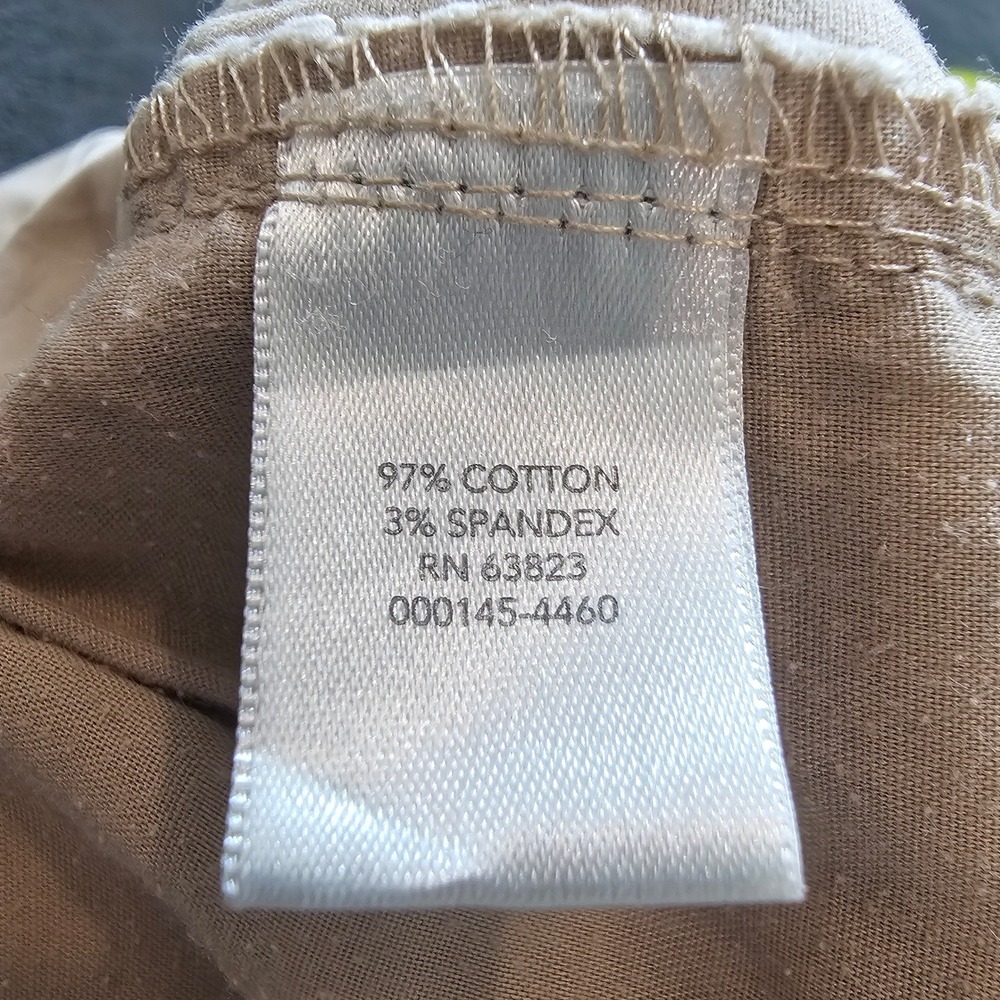 Christopher and Banks Womens Capri Pants Beige Size 8 Cotton Spandex Stretch - Picture 4 of 7